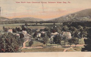 DELAWARE WATER GAP, Pennsylvania, 1900-1910s; View North From Clenwood House