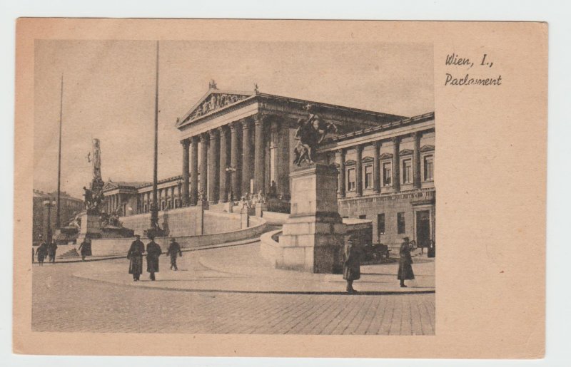 Vintage Postcard Austria Vienna Wien Parlament