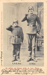 Largest and smallest soldier of Bavarian Army View Images