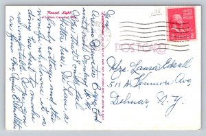 1956  Nauset Lighthouse   Eastham  Cape Cod  Massachusetts   Postcard