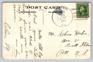 1914  Dutch Kid Flag   Romance Couple  Postcard