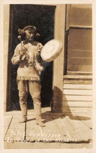 RPPC Patsy Henderson Klondike Native American Indian c1910s Vintage Postcard