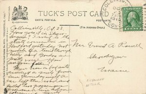 Raphael Tuck Collinsville CT High School Building 1915 Postcard