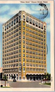 CORPUS CHRISTI, Texas  TX    PLAZA HOTEL   c1940s Linen Postcard