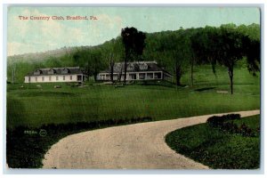 c1910 Country Club Exterior Houses Road Bradford Pennsylvania Vintage Postcard