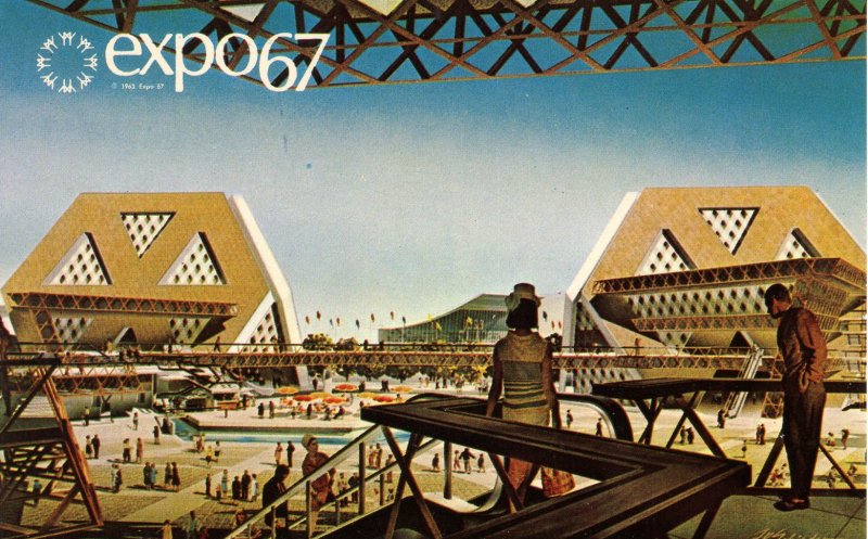 Canada - Quebec, Montreal. Expo 67. Theme Pavilions