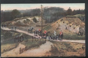 Worcestershire Postcard- The North Cotswold Hounds Off To Cover Broadway RS15523