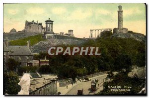 Postcard Modern Calton Hill Edinburgh