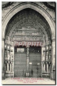 Postcard Old Toledo Cathedral Puerta del Reloj