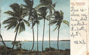 SAN GERONEMO SAN JUAN PUERTO RICO POSTCARD (c. 1905)