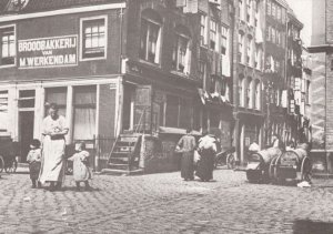 Amsterdam Markets Poverty Areas in 1902 Postcard