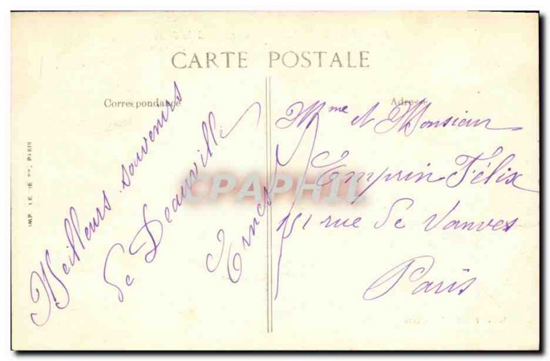 Old Postcard Deauville Big time the Jetee