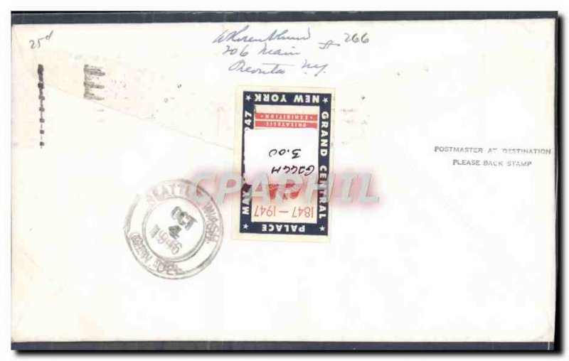 Letter USA 11 AM Eugene to Seattle Wash March 10, 1945