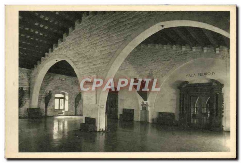 Postcard Old Museo Maritimo Royal Dockyards Barcelona Vestibulo Los Mascarones