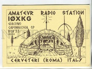 464540 1979 year Italy Rome radio QSL card to USSR