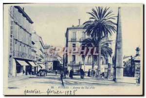 Postcard Old Hyeres Avenue des Iles d'Or