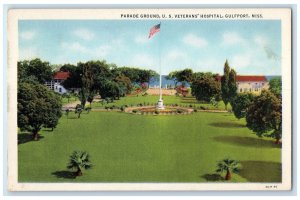 c1920's Parade Ground US Veterans Hospital View Gulfport Mississippi MS Postcard