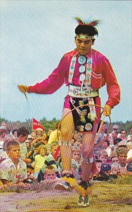 Indian Brave Green Rainbow Doing Hoop Dance Long Island Shinnecock Indians Ne...
