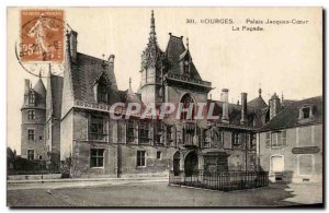 Old Postcard Bourges Palais Jacques Heart The front