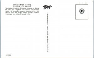 DINOSAUR CITY, AZ Arizona  GRAND CANYON CAVERNS Route 66   c1960s  Postcard