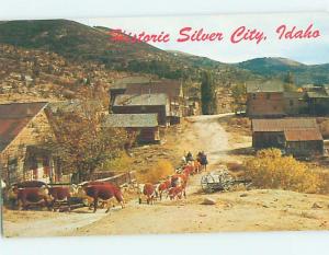 Pre-1980 PANORAMIC VIEW Silver City Ghost Town South Of Nampa Idaho ID H9800