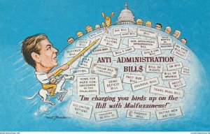 Political Humour Malfuzziness Ronald Reagan Anti-Administration Bills
