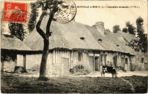 CPA OCTEVILLE-sur-MER - Chaumiere normande (105638)