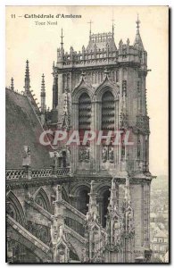 Old Postcard Cathedral of Amiens North Tower