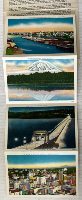 Seattle Washington 18 Postcard Souvenir Folder