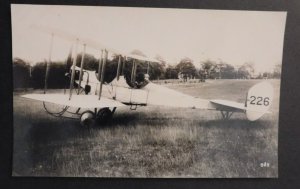 Mint Postcard Airplane Plane Aircraft RPPC Real Photographs Liverpool England