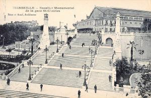 B105639 France Marseille Escalier Monumental Gare St Charles