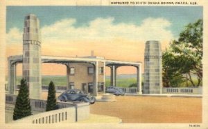 Entrance to South Omaha Bridge in Omaha, Nebraska