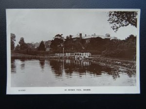 Lincolnshire BOURNE St. Peter's Pool c1918 RP Postcard