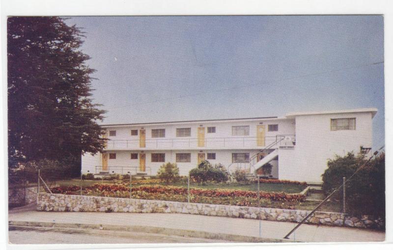 Modern Manor Apartments Santa Cruz California postcard