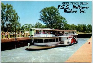 M-12249 Greetings From PSS Melbourne Mildura Victoria Australia