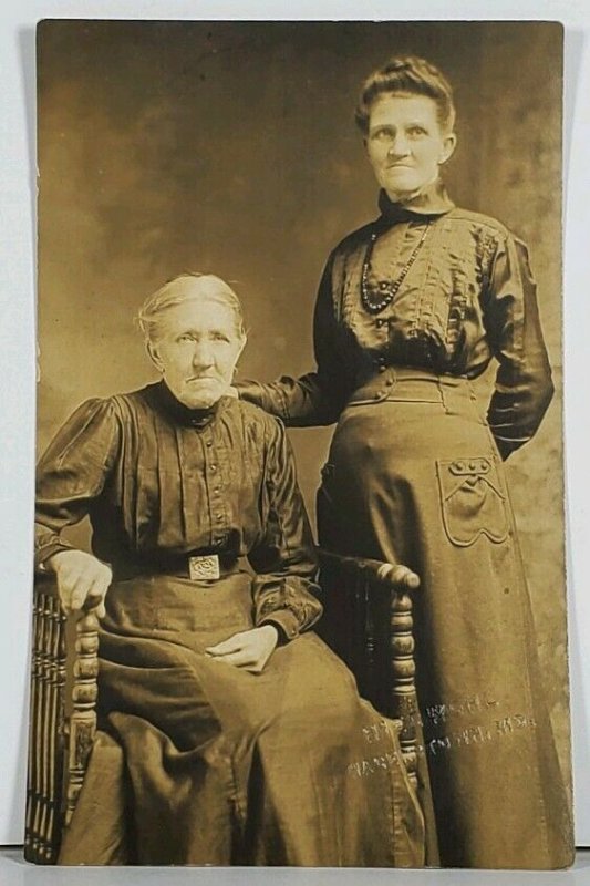 RPPC Susan Lapole & Minnie V. Wood Hoedwohl Studio Hagerstown Md Postcard K2