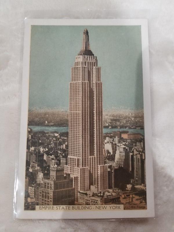 Antique Postcard, Empire State Building, New York