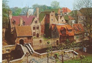 Belgium Postcard - Brugge - Garden of The Arentshouse - St-Boniface Bridge AB435