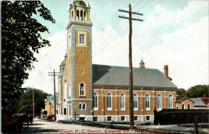 Vtg 1910s St Joseph Roman Catholic Church New Haven Connecticut CT Postcard