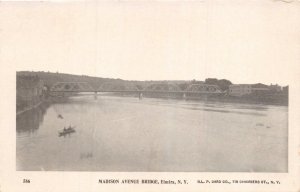 ELMIRA NEW YORK~MADISON AVENUE BRIDGE POSTCARD 1900s