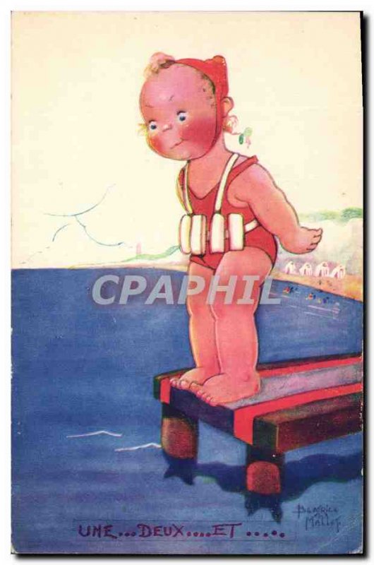 Old Postcard Fantasy Illustrator Child A Mallet and two