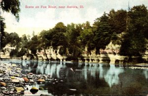 Illinois Scene On Fox River Near Aurora