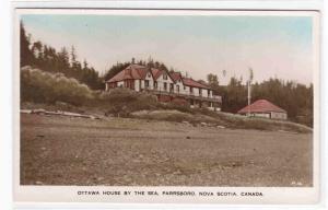 Ottawa House Parrsboro Nova Scotia Canada postcard