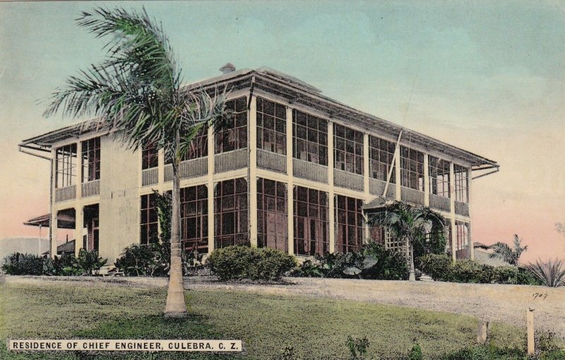 Panama Canal Zone Culebra Residence Of Chief Engineer sk4494