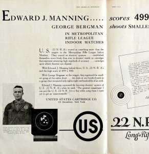 1931 NRA Metro Rifle League Competition Ed Manning George Bergman USNRA LGADYC4