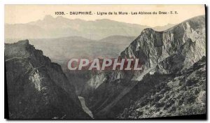 Old Postcard Dauphine line Mure The gulfs Drac