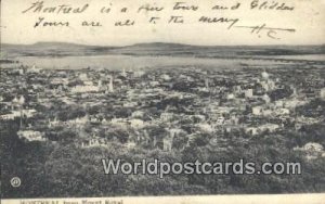 Mount Royal Montreal Canadian Post Card