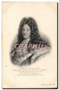 Old Postcard Louis XVI called the Great