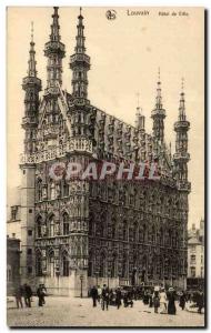 Old Postcard Louvain Town Hall