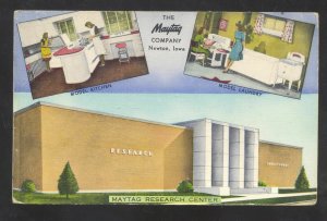 NEWTON IOWA THE MAYTAG COMPANY VINTAGE LINEN ADVERTISING POSTCARD